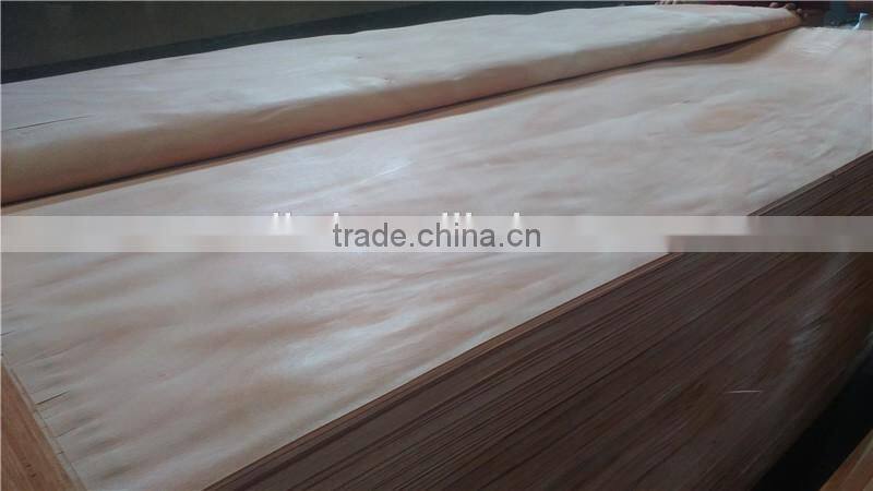 Wells Rotary Cut Grade a b c no hole 0.3mm 4'x8' natural okoume face Veneer