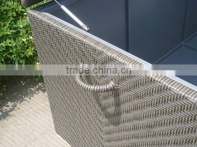 Outdoor Garden Rattan Box For Cushion