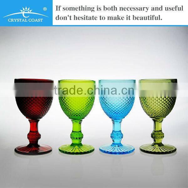 elegant wedding colorful glass champagne flute