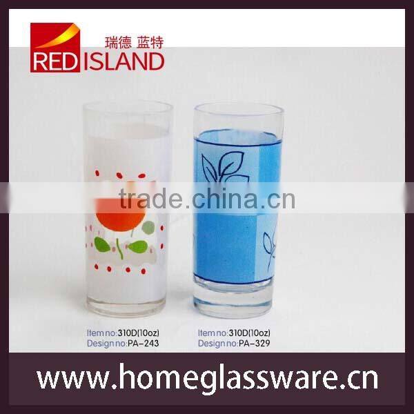 2014 flower engraved designs glass cups/beautiful cups /glassware