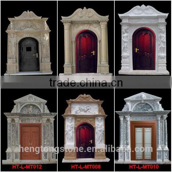 Sunset Red Stone Doorframe with Lady