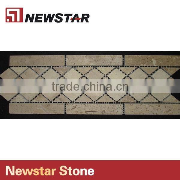 Newstar Tumbled Rock Natural Stone Travertine Tile Backsplash Mosaic