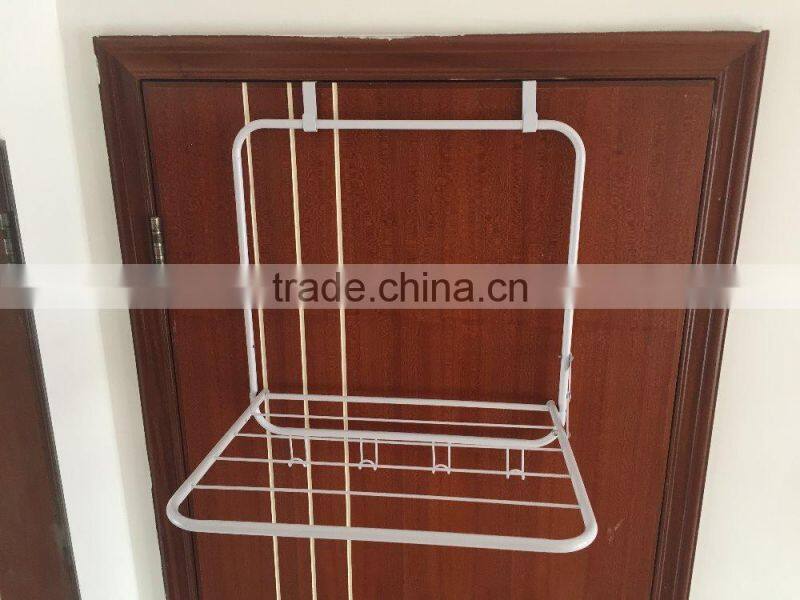 vivinature 4 Hook Over the Door Rack Hanger for Hanging Clothes Coat Hat Belt Metal