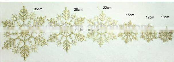 15051801 Hot Sale plastic christmas plastic glitter snowflake
