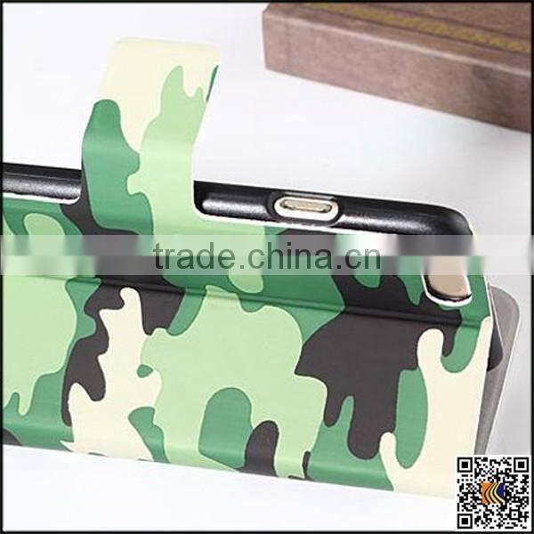 2017 Hotsale Camouflage Leather Mobile Phone Case For iPhone5