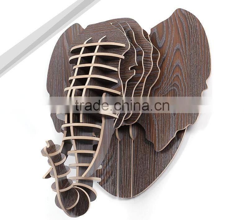 Wall animal head hanging sculpture, Mammoth head hanging