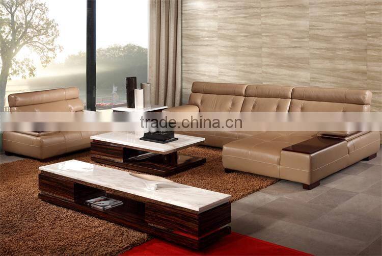 modern white marble top coffee table for living room furniture