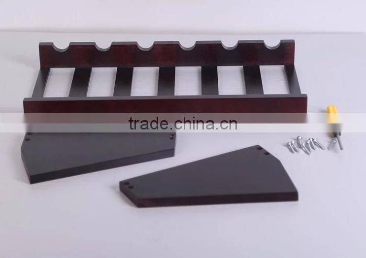 Eco-friendly wood oak hanging wine glass rack for sale