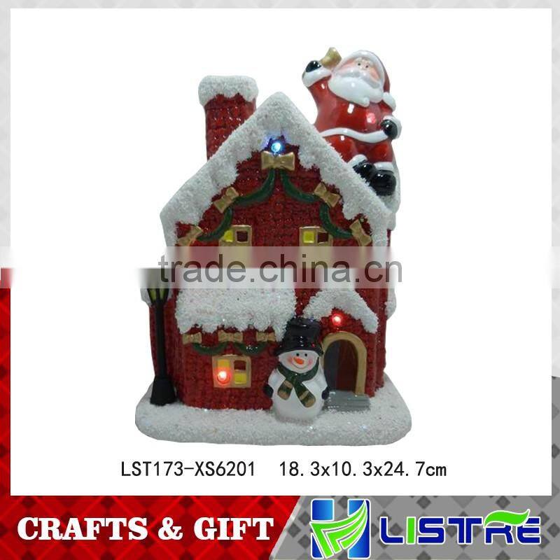 Ceramic lights christmas village houses