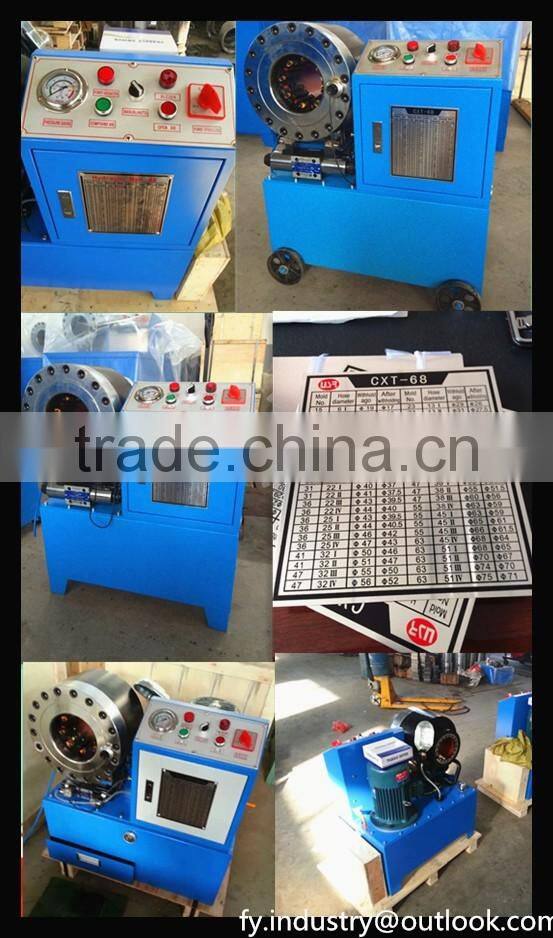 New model FY68 made in China! 2" high pressure hydraulic rubber hose pressing machine crimping machine with CE