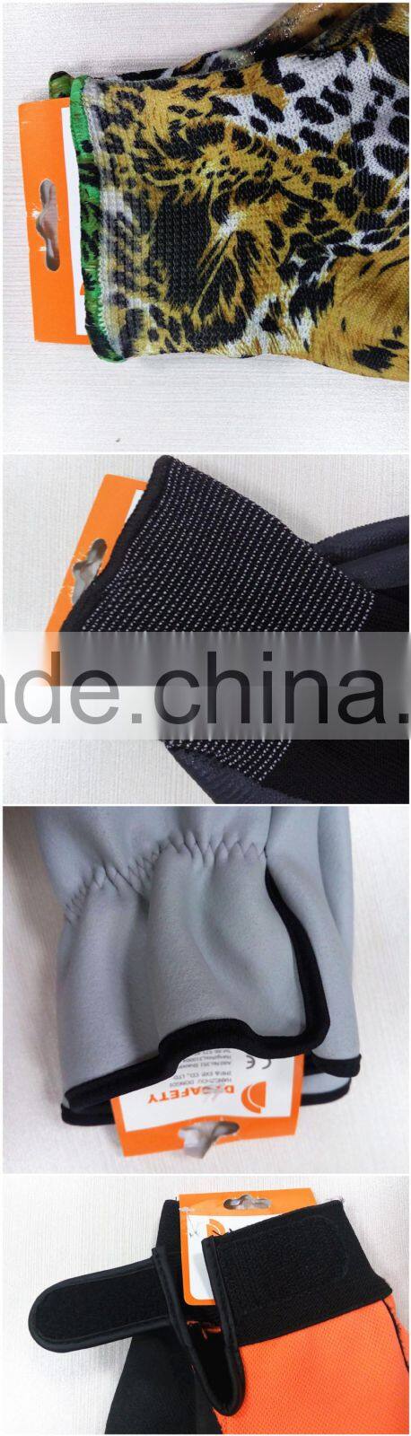 DDSAFETY Nitrile Coated Nylon Glove Safety Gloves With CE