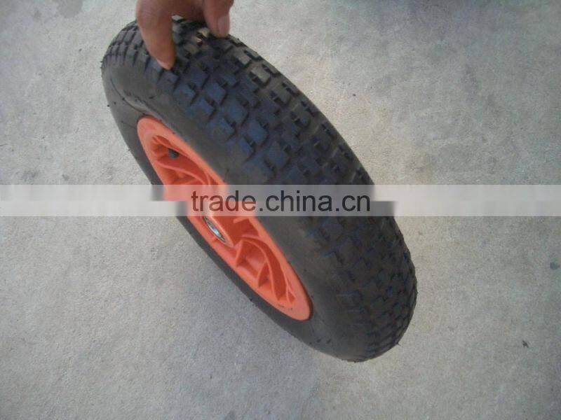 Pneumatic Rubber Wheels 3.004 with Plastic Rim 3.00-4