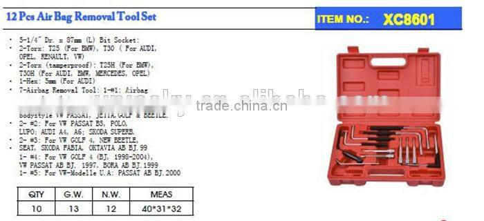 12 Pcs Air Bag Removal Tool Set