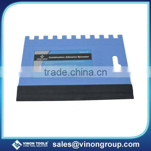 Combination Adhesive Spreader/Grout spreader/Rubber edge spreader