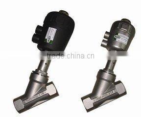 DN15 PTFE Seat SS304 Thread Connect Pneumatic Angle Seat Valve
