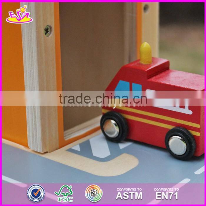2017 new products children funny wooden parking garage toy W04B049
