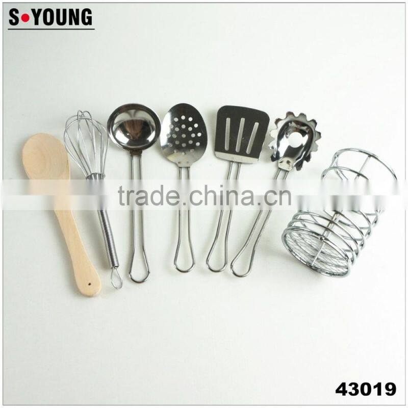 43019 7pcs mini Stainless Steel Cooking Tools Set