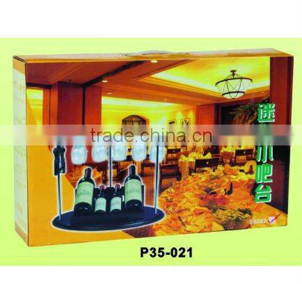 High quality wine bottle opener gift set with wooden box