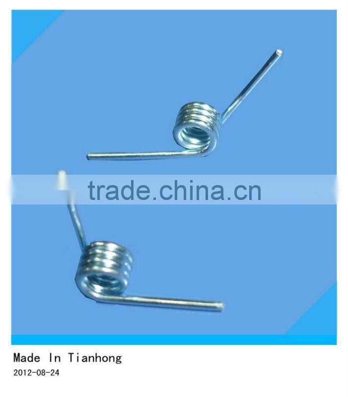 Precision customized torsion spring finished with gold plating