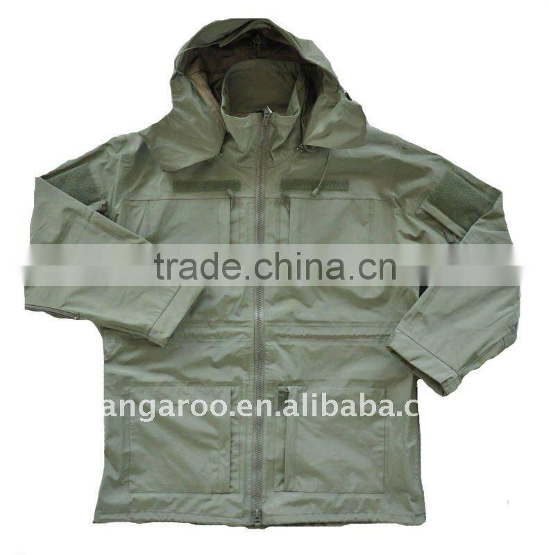 100% nylon three layer fabric high quality techtical men's combat uniform set in oliver green color