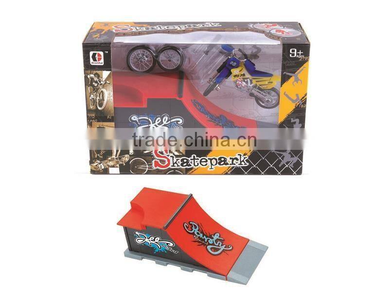 Finger toys mini plastic Moto with Skatepark