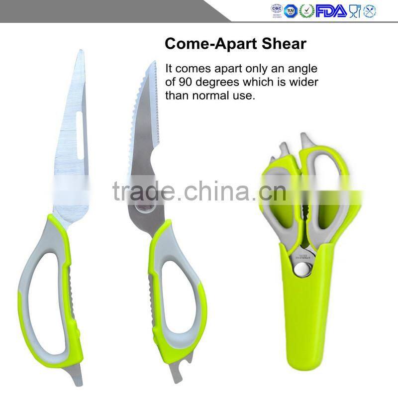 Kitchen Shears - Come-Apart Multi-function Kitchen Scissors,Can Opener and Nut Cracker
