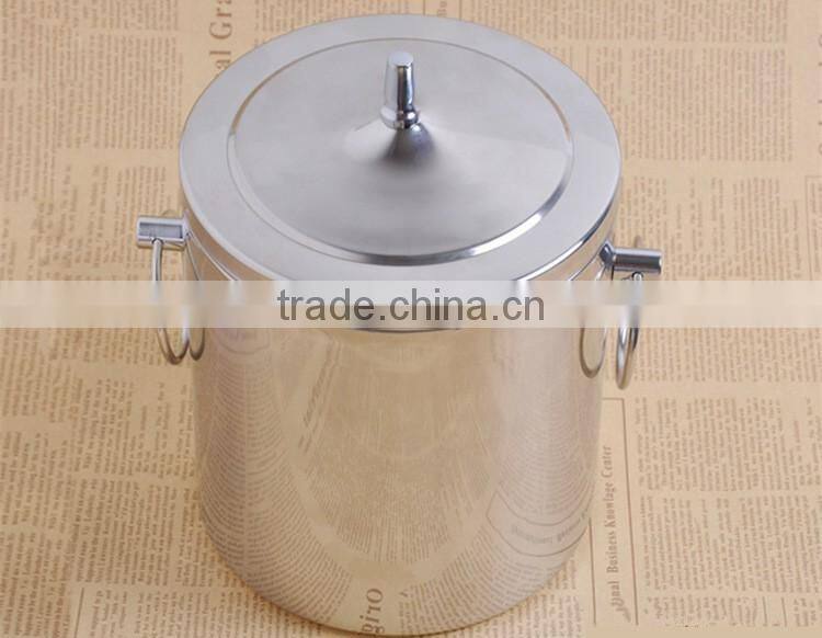 Made in China FDA cetification metal ice bucket with handle