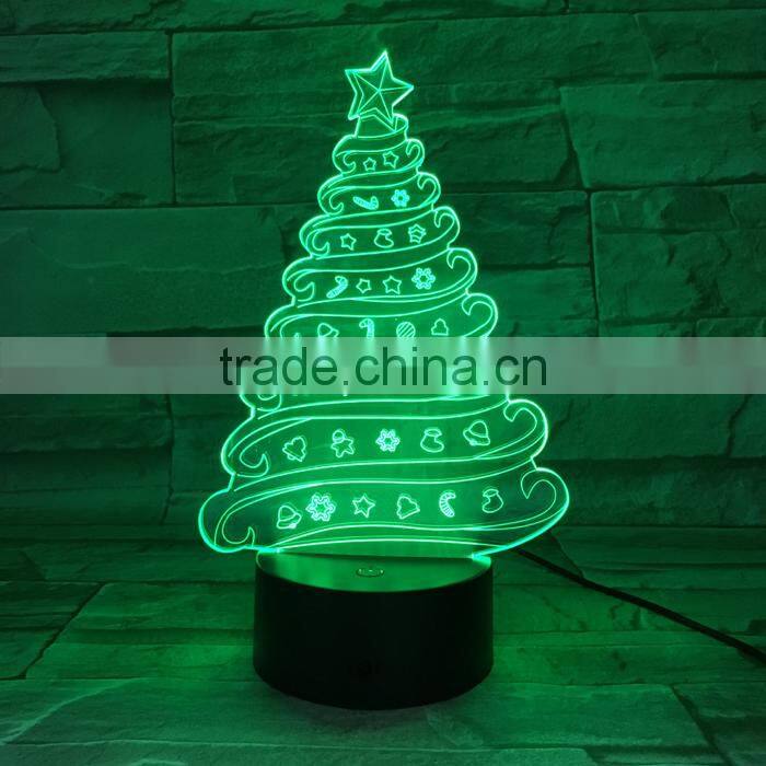 UCHOME 3d Illusion Lamp Christmas Tree Hot Selling Lamp