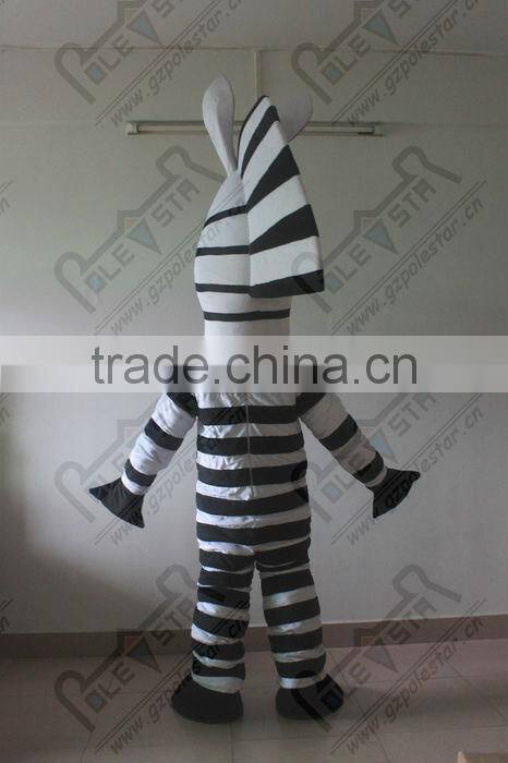 new black and white strips horse mascot costumes