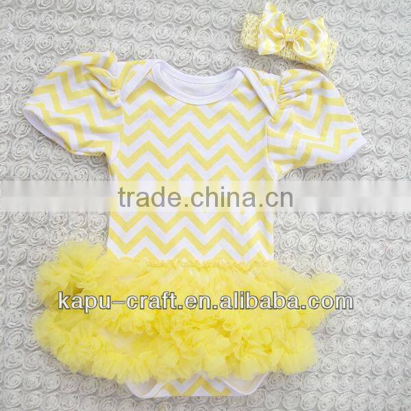 Hot selling christmas chevron romper dress