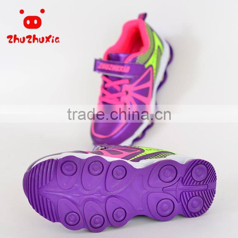 Fancy leather child shoe athletics kids shoes children sport sneakers manufacturer china