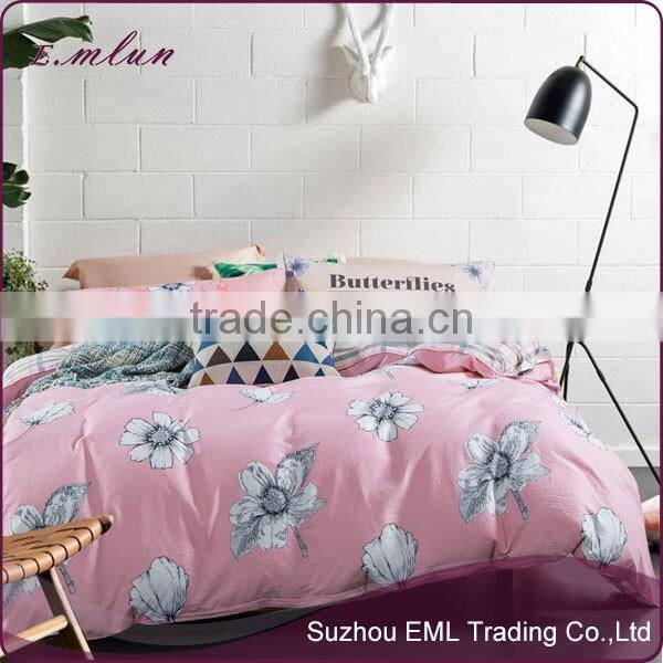 2016 new style design pure cotton bedclothes and half reactive printed twill cotton bedding four sets EML-12-W1003