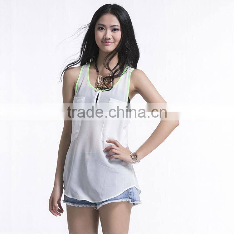 Solid Color White Designs For Women Sexy Ladies Blouse 2017