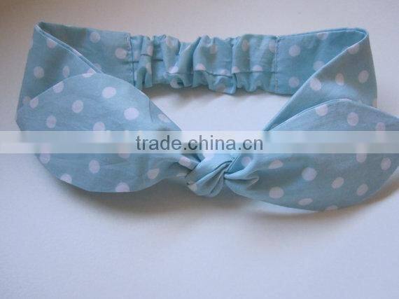 Rainbow Dots Kids Children Headband Cloth Bowknot Baby Girl Hairband