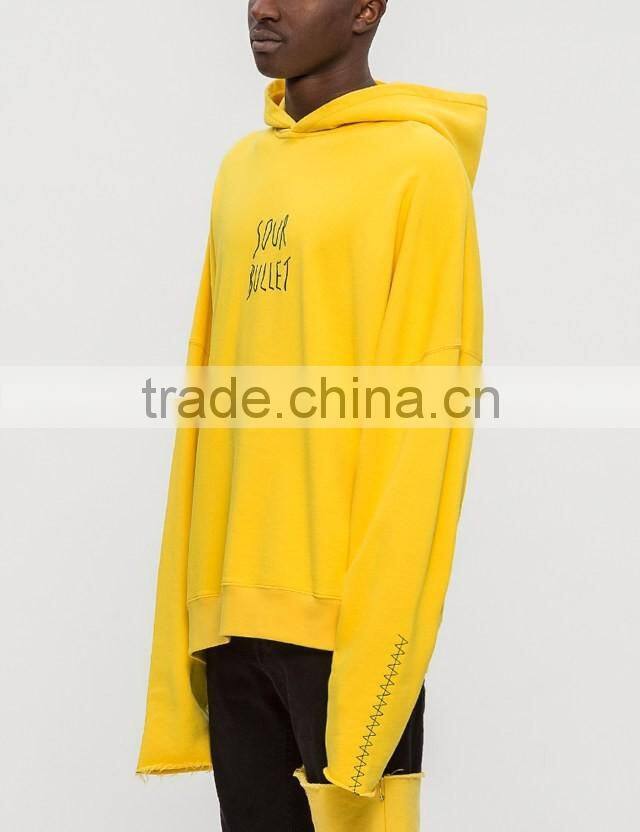 2017 custom new design fashion orange hoodie,dragon cotton and spandex hoodie