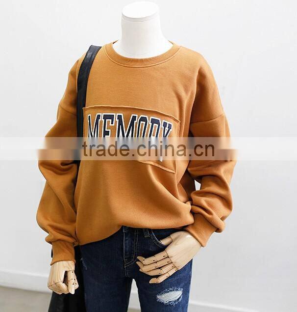 2016new designs girl sweatshirt wholesale fashion sweatshirt women sherpa fleece pullover gym hoodie