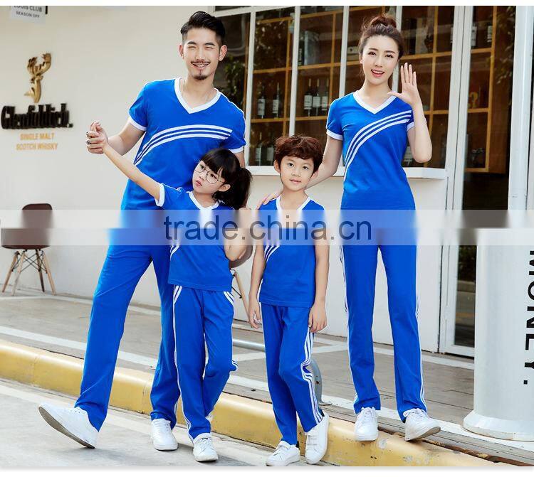 Mother Daughter Father Girl Boy Clothes Family T Shirt Design Matching Clothes Sets sports suit