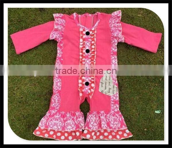 Bulk Sale Cheap Blank Infant Sleeveless Romper New Floral Damask Baby Girl Summer Straps Romper Cute Cheap Onesie Rompers