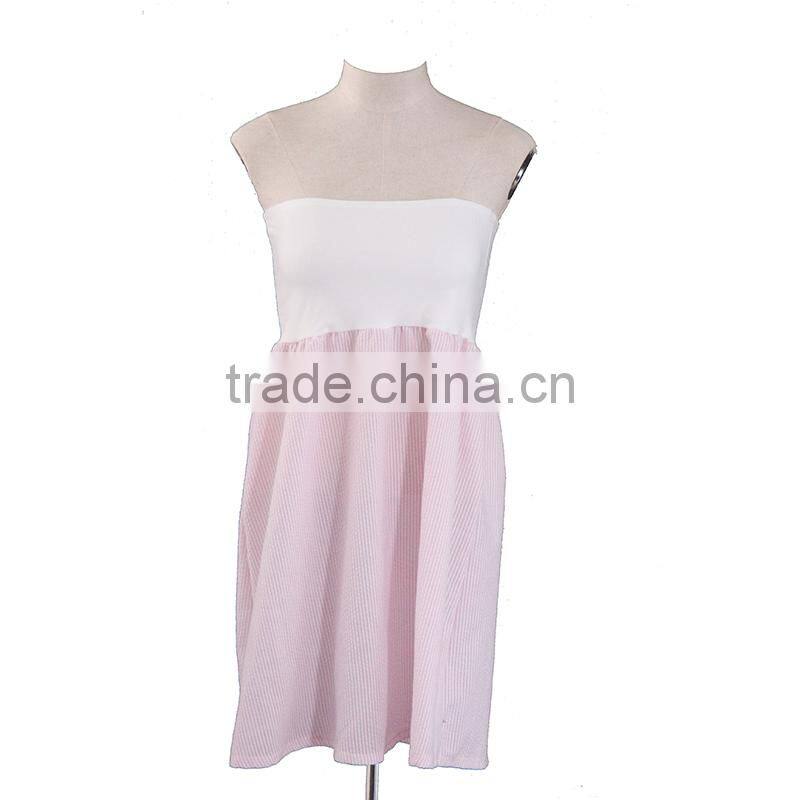 Novelty fashion monogrammed seersucker Swimsuit Cover Up