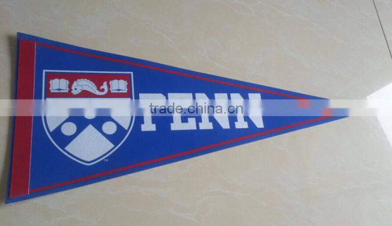 custom heat transfer pennant flag