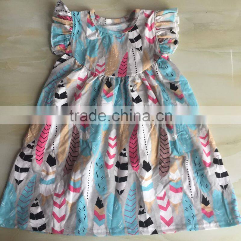 WY-653 Cute Girl Dresses in Stock Kids Frocks Online 1 Year Old Birthday Dress for Baby Girl
