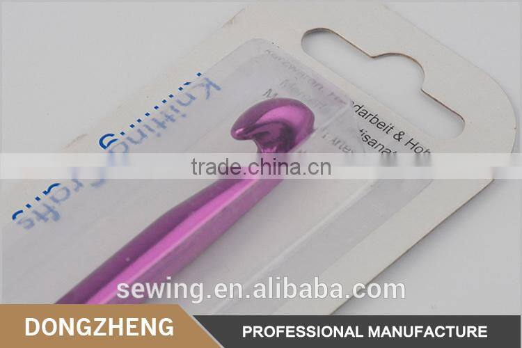 Professional different color handcraft knit sweater tool DIY aluminum crochet hook