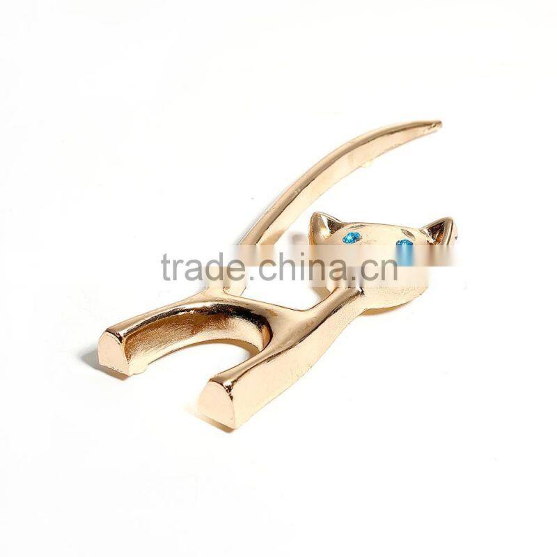 Zinc Based Alloy Purse Accessories Gold Plated 10.8cm(4 2/8") x 4.2cm(1 5/8"), 1 Piece