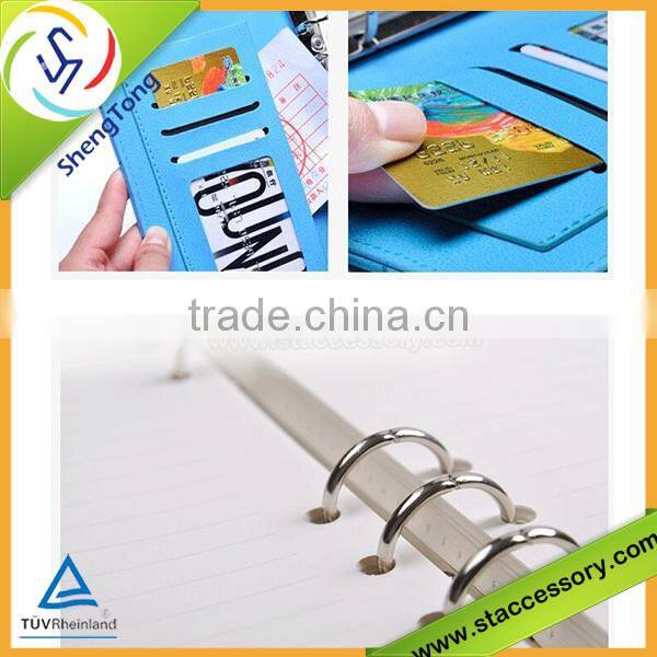 2015 new style business leather notebook /diary notebook customization