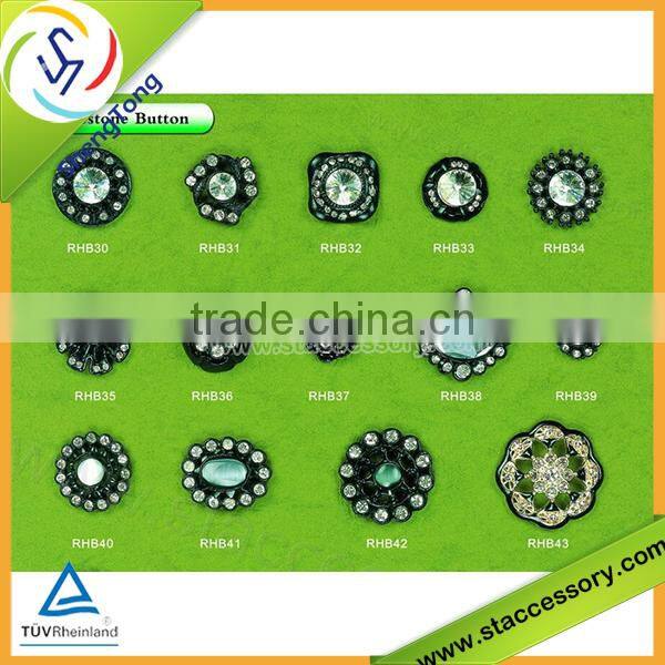 Hot sale crystal rhinestone button