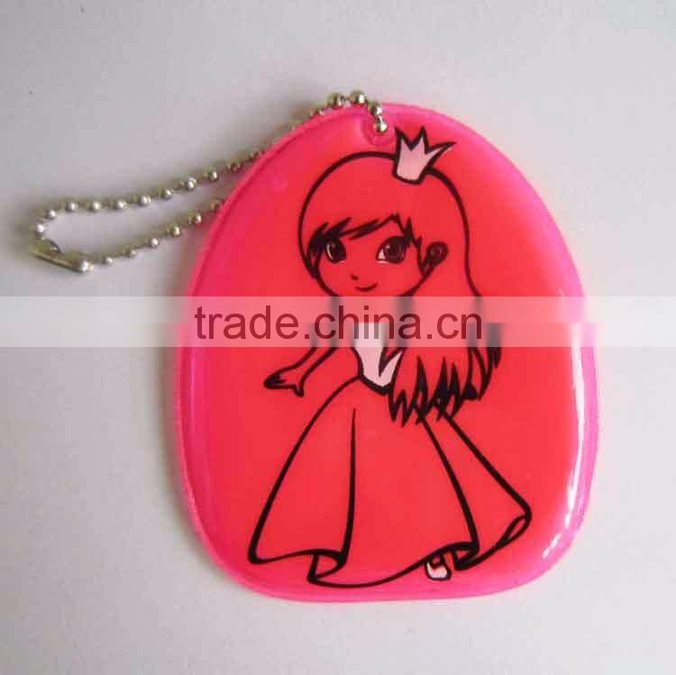 Cheap cup shape advertising reflective keychain for giveaway