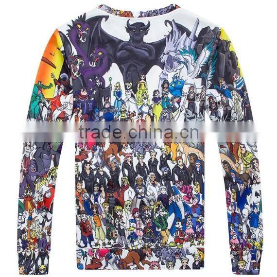 Long Sleeve T shirt with 3D Full Printing for Wholesale