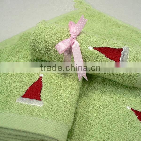 100% cotton embroidery gift towel roll towel