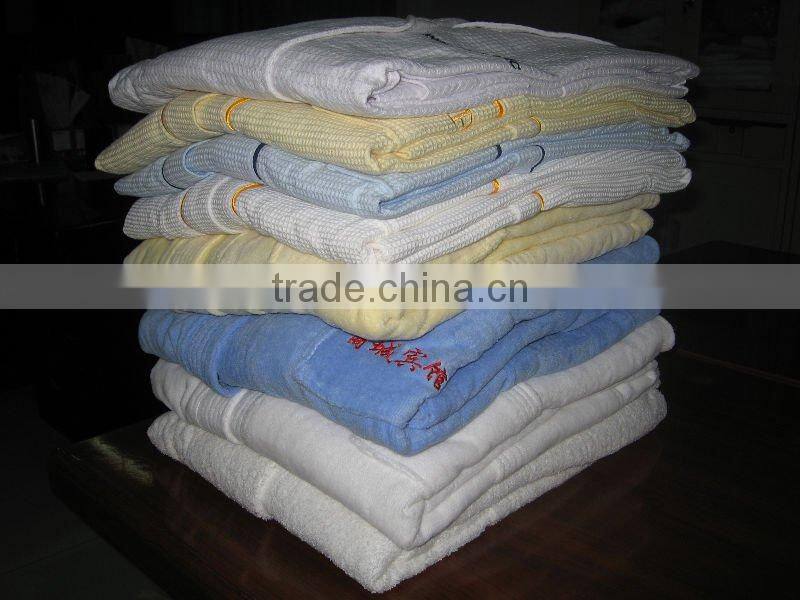 100% cotton velour bathrobe