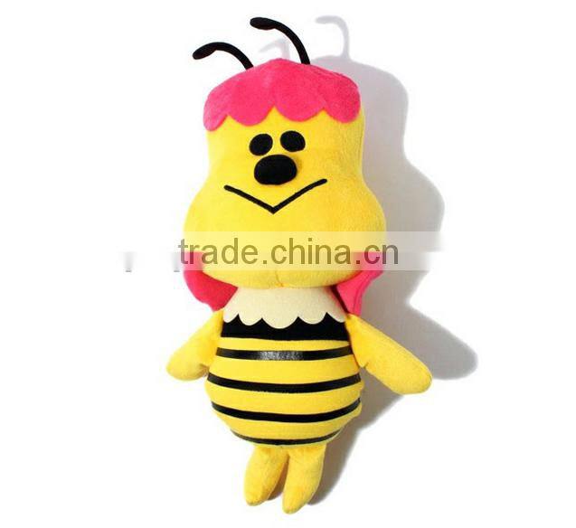 custom realistic carton style super soft toys bumble bee carton plush insect bee
